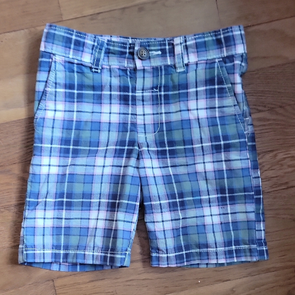 Plaid Blue Kids Shorts